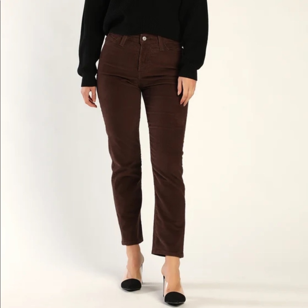 Levi Wedgie Straight Corduroy High Rise Pants